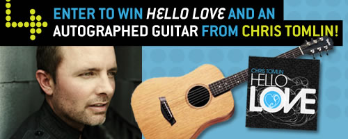 Enter to win HELLO LOVE and an autographed guitar from Chris Tomlin!